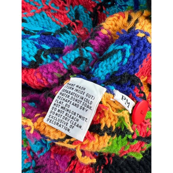 Marisa Christina Petite Multicolor Geometric Knit Cardigan Sweater Size M NWT - Picture 7 of 7